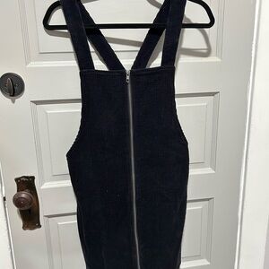 Forever 21 Black Corduroy Mini Dress